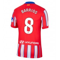 Camisa de Futebol Atletico Madrid Pablo Barrios #8 Equipamento Principal 2024-25 Manga Curta